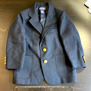 Size 5 Lands End Blazer Navy Blue